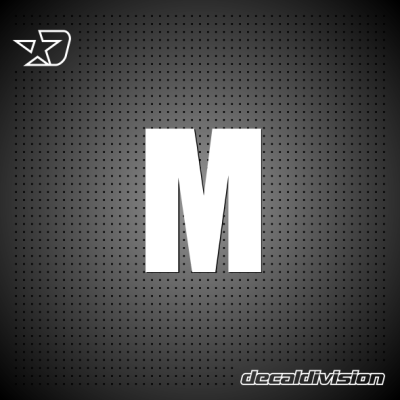 Vinyl Letter M - IMPACT